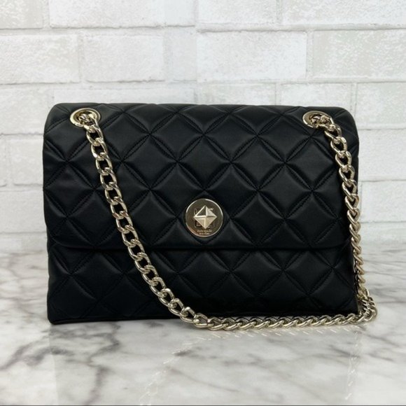 kate spade Handbags - Kate Spade Natalia Quilted Leather Medium Flap Chain Shoulder Bag Crossbody